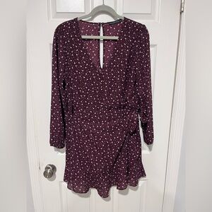 Burgundy Mini Dress